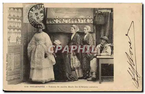 Cartes postales Folklore Douarnenez Toilette de mariee Mariage