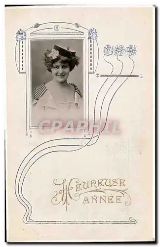 Cartes postales Fantaisie Fleurs Femme