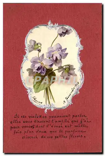 Cartes postales Fantaisie Fleurs