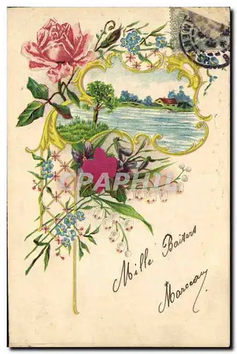 Cartes postales Fantaisie Fleurs