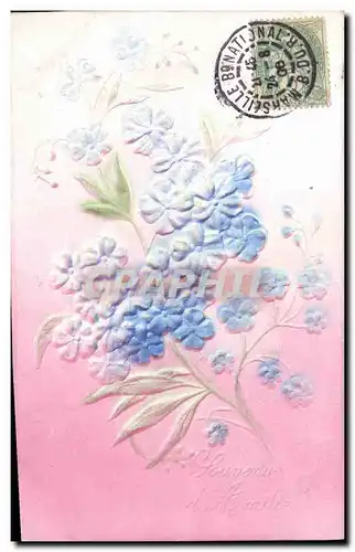 Cartes postales Fantaisie Fleurs