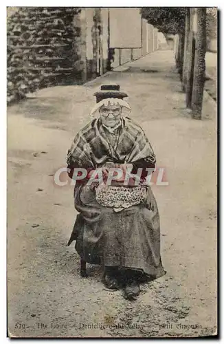 Ansichtskarte AK Folklore Dentelle Dentelliere Haute Loire Dentelliere du Velay Petit chapeau