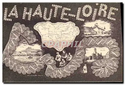 Cartes postales Folklore Dentelle Dentelliere La Haute Loire