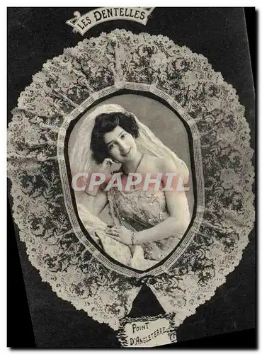 Cartes postales Folklore Dentelle Dentelliere Point d'Angleterre