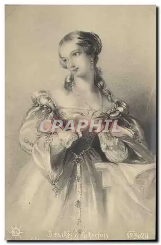 Cartes postales Fantaisie Femme Beautes d&#39autrefois