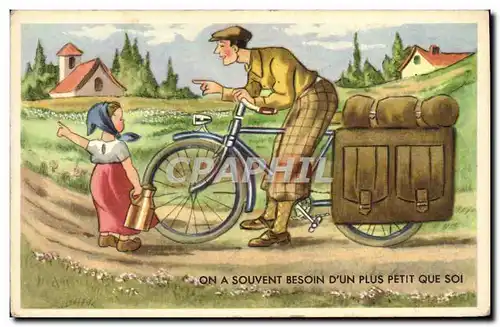 Cartes postales Fantaisie Enfant Velo Cycle