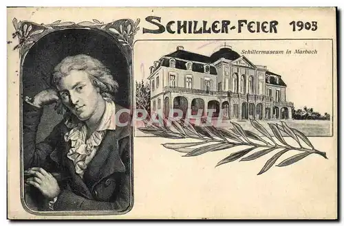 Cartes postales Schiller Feier 1905 Marbach