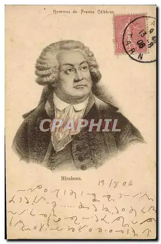 Cartes postales Mirabeau