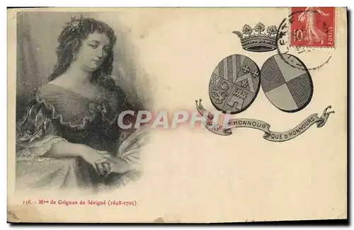 Cartes postales Mme de Grignan de Sevigne