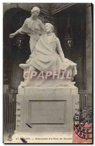 Cartes postales Paris Monument d&#39Alfred de Musset