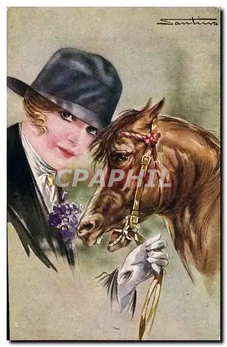 Cartes postales Cheval Equitation Hippisme Femme