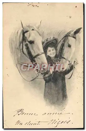 Cartes postales Cheval Equitation Hippisme Femme