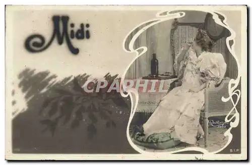 Cartes postales Fantaisie Femme Midi