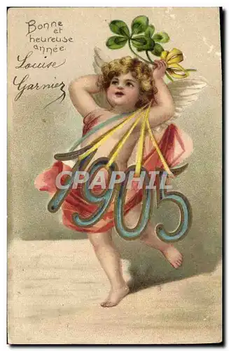 Cartes postales Fantaisie Fleurs Annee 1905 Ange