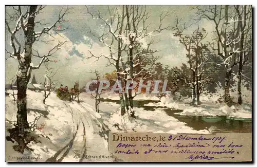 Cartes postales Fantaisie Mois Decembre