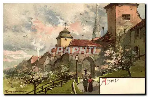 Cartes postales Fantaisie April Avril