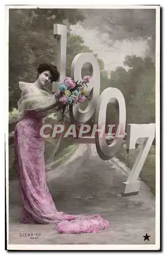 Cartes postales Fantaisie Femme Annee 1907