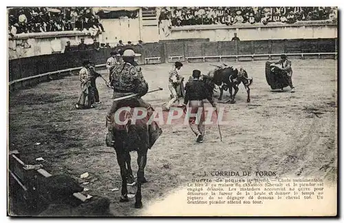 Ansichtskarte AK Corrida Course de taureaux Suerte de piques