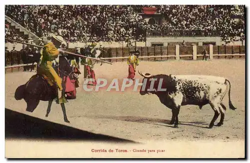 Ansichtskarte AK Corrida Course de taureaux Citando para picar