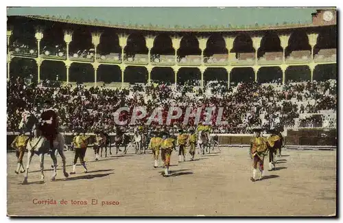 Ansichtskarte AK Corrida Course de taureaux El paseo