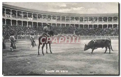 Ansichtskarte AK Corrida Course de taureaux Suerte de vara