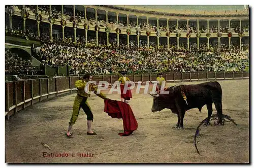 Cartes postales Corrida Course de taureaux Entrando a matar