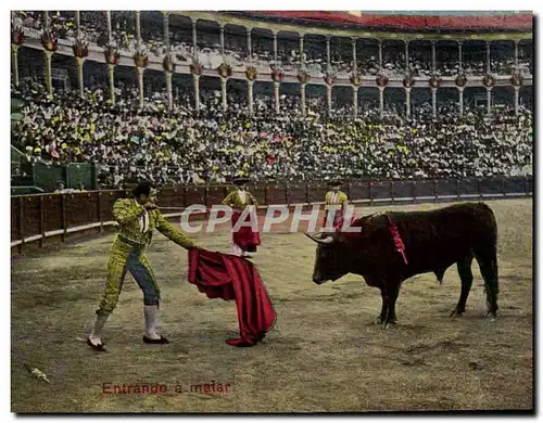 Cartes postales Corrida Course de taureaux Entrando a matar