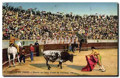 Cartes postales Corrida Course de taureaux Suerte de capa