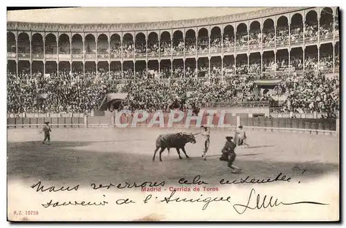 Cartes postales Corrida Course de taureaux Madrid