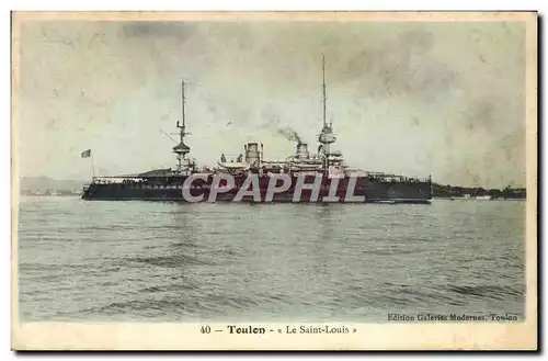 Ansichtskarte AK Bateau de Guerre Toulon Le Saint louis