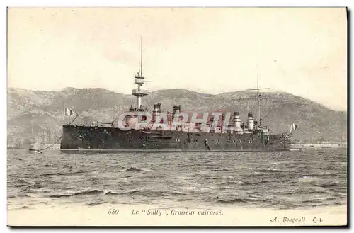 Ansichtskarte AK Bateau de Guerre Le Sully Croiseur cuirasse