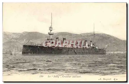 Cartes postales Bateau de Guerre Le Sully Croiseur cuirasse