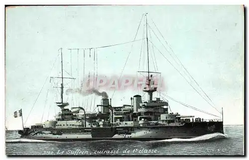 Cartes postales Bateau de Guerre Le Suffren Cuirasse de 1ere classe