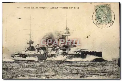 Cartes postales Bateau de Guerre Suffren Cuirasse de 1er rang