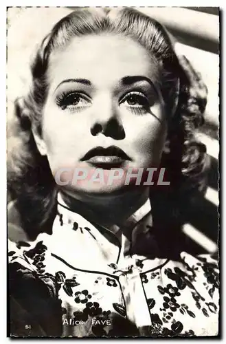 Moderne Karte Cinema Alice Faye