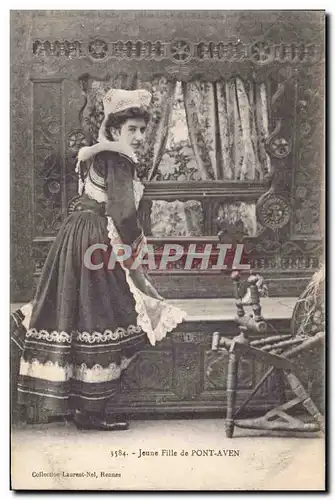 Cartes postales Folklore Jeune fille de Pont Aven