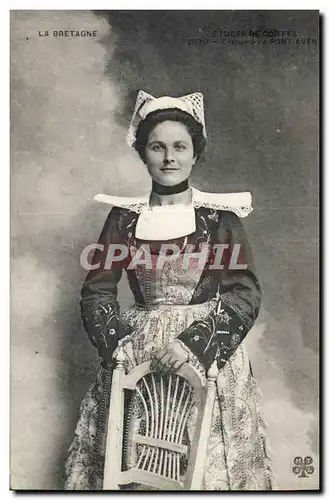 Cartes postales Folklore Costume de Pont Aven