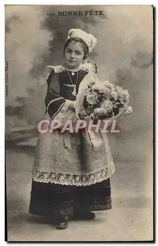 Ansichtskarte AK Folklore Bretagne Enfant