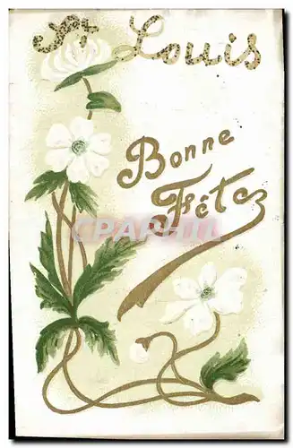 Cartes postales Fantaisie Fleurs St Louis