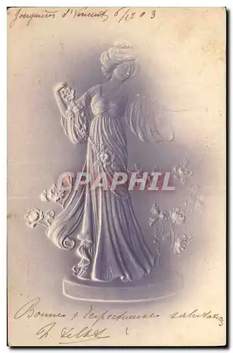 Cartes postales Fantaisie Femme (en relief)