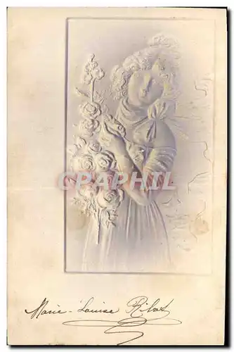 Cartes postales Fantaisie Femme (en relief)