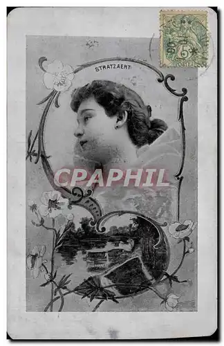 Cartes postales Fantaisie Femme Stratzaert Theatre (carte metalis�e) TOP