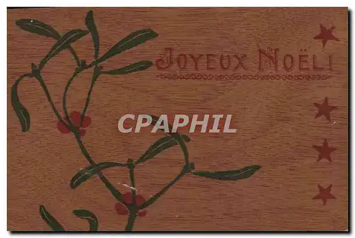 Cartes postales Fantaisie Noel (carte en bois)