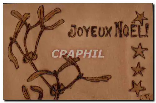 Cartes postales Fantaisie Noel (carte en bois)