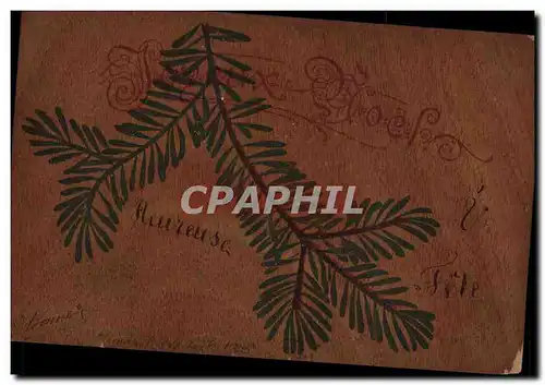 Cartes postales Fantaisie Noel (carte en bois)