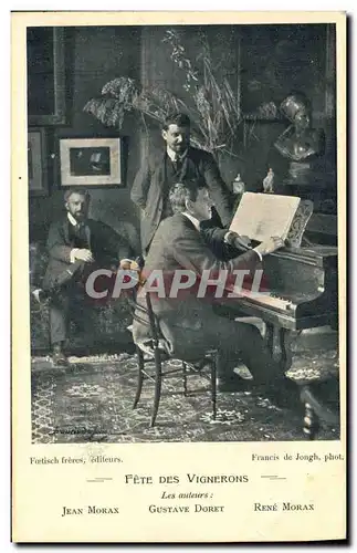 Ansichtskarte AK Fete des Vignerons Jean Morax Gustave Doret Rene Morax Piano