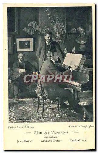 Cartes postales Fete des Vignerons Jean Morax Gustave Doret Rene Morax Piano
