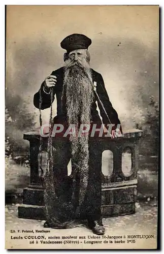 Cartes postales Louis Coulon ancien mouleur aux usines St Jacques a Montlucon ne a Vandenese Nievre Longueur de