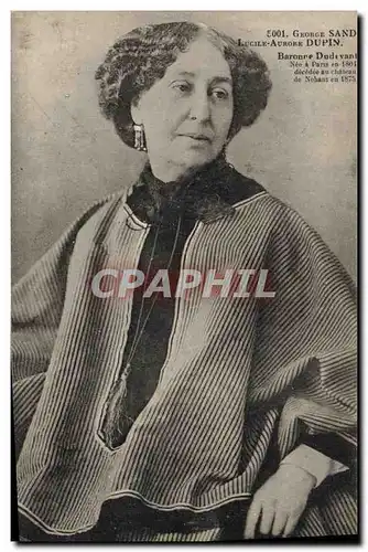 Cartes postales George Sand Lucile Aurore Dupin