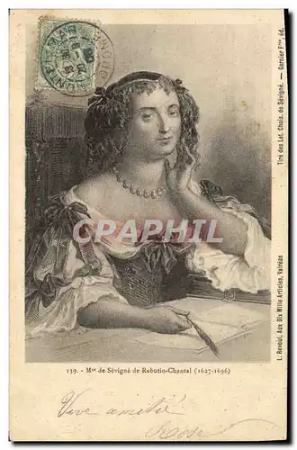 Cartes postales Mme de Sevigne de Rabutin Chantal